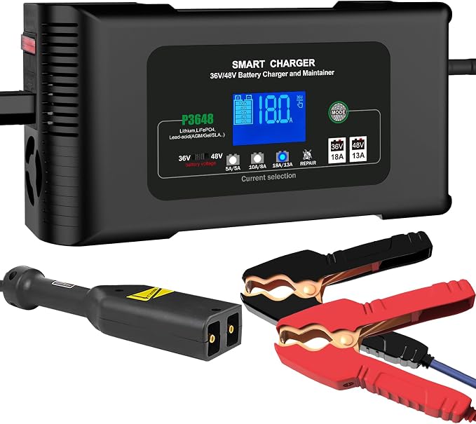 Golf Cart Battery Charger 36V 18A and 48V 13A Trickle Charger, 36 Volt Golf by YHCHKJ