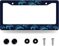 Sea Turtle License Plate Frame Blue Turtles License Plate Stainless Steel Funny by GORSNKYE