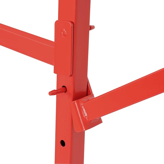 HECASA Bumper Adjustable Storage Rack Steel Floor Mobile Bumper Storage Rack - Image 8