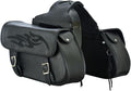GARGOYLE BELLS Motorcycle Saddle Bags Leather Motorcycle Luggage Bag by GARGOYLEBELLS