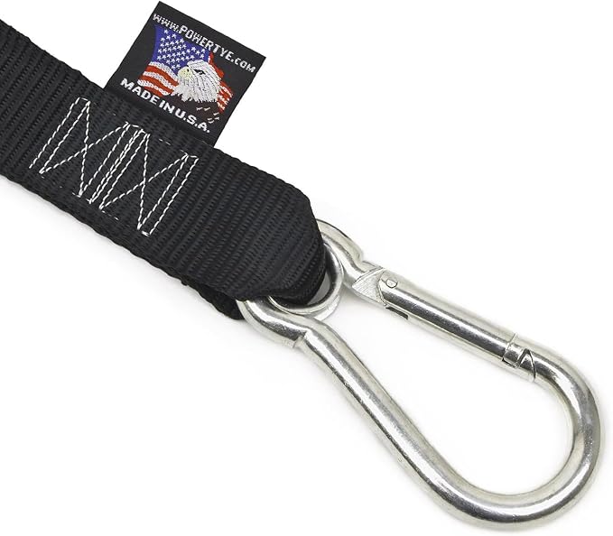 PowerTye - Made in USA - Extra Long Ratchet Tie Down Straps, Heavy Duty - Image 3