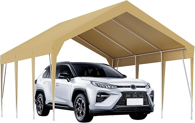 10x20ft Heavy Duty Carport Outdoor Car Canopy UV Resistant Waterproof Party by Wpond