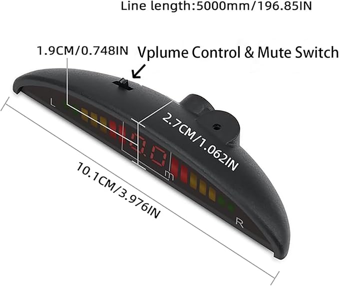 Car Reverse Backup Parking Sensor Radar System kit The LED Display - Image 5