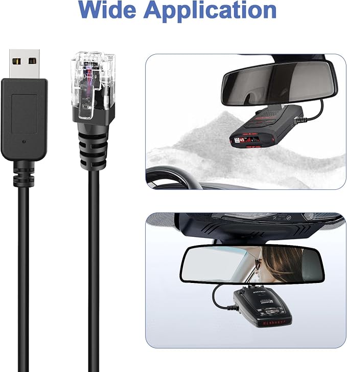Radar Detector Power Cable, USB to RJ11 DC3.5 Cable, Replacement Radar - Image 5