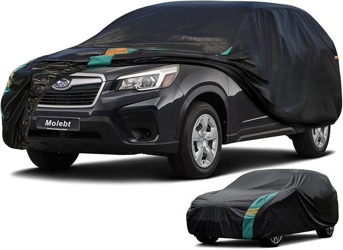 SUV Car Cover Custom Fit for Subaru Forester, Waterproof All Weather for by Molebt