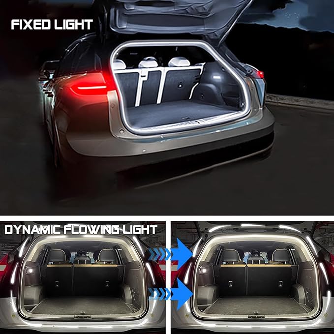 Upgrade Dynamic Flowing Car LED Trunk Light Strip, 79Inch Universal Flexible - Image 2