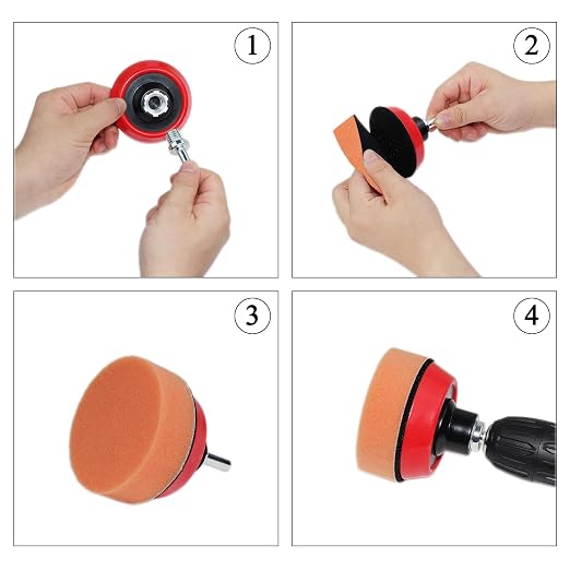 Car Foam Polishing Buffing Kit, Polishing Buffing Pads, Wool Pads, Polishing & - Image 4
