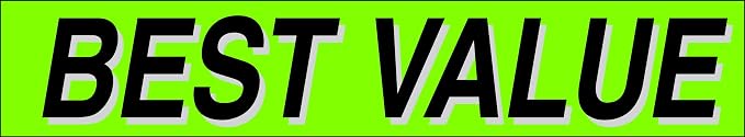 Ez-line Vinyl Windshield Stickers 3 Dozen 15 Inch Chartreuse Slogan Dealership - Image 6