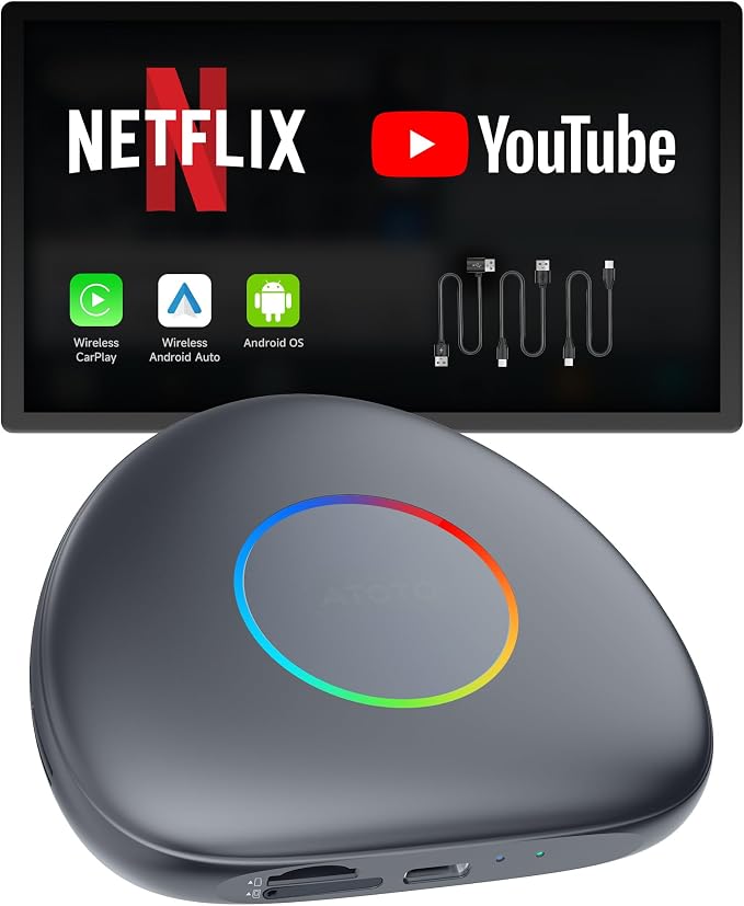 Wireless CarPlay Adapter Android 13 AI Box, Upgraded CB6C Video Streaming Plug by Unknown