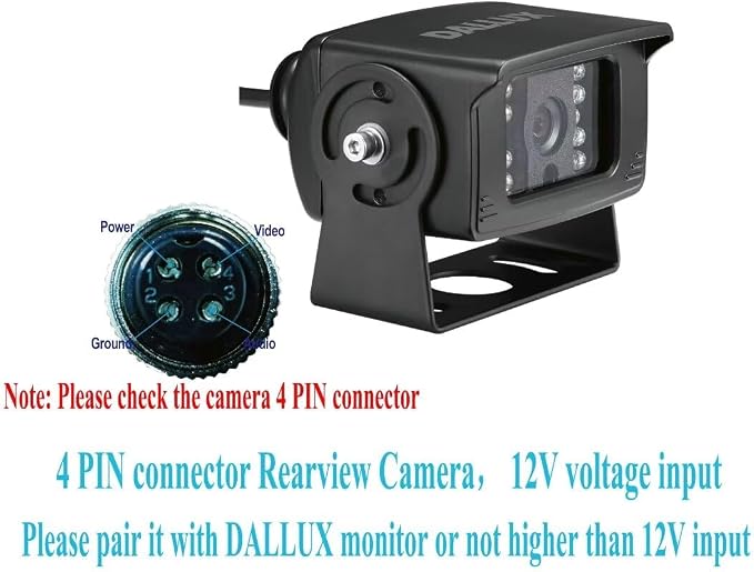 Bus Truck Vehicle Backup Cameras Wide View Angle cab cam Rearview Reverse - Image 2