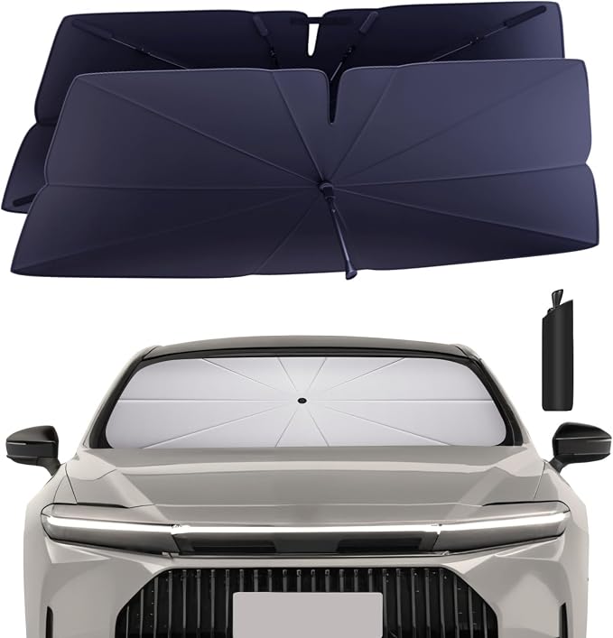 Windshield Sun Shade Umbrella for 2023-2025 Toyota Crown Accessories: Custom by HIMUMOY