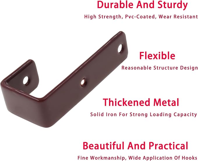 Bunk Bed Ladder Hooks Brackets, Iron Bed Ladder Hook, PVC Coated Angled Ladder - Image 5