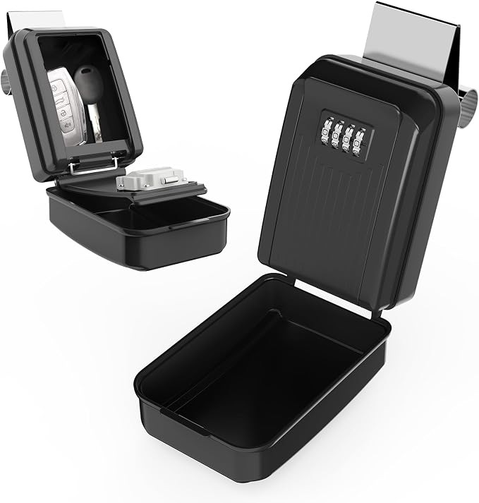 Car Window Lock Box for Turo, Car Key Lock Box, 4-Digit Combination Lockbox by Lifronkit