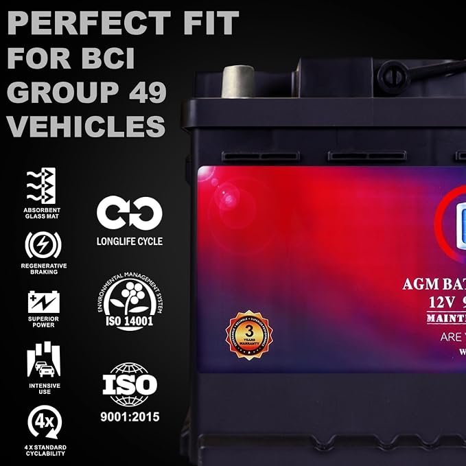 Mighty Max Battery MM-H8 Start and Stop Car BCI Group 49 12V 95Ah, 900 CCA - Image 4