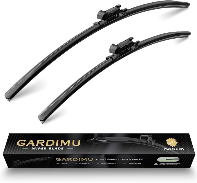 Front Windshield Wipers, 2-Piece Set by GARDIMU