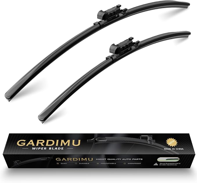 Front Rain Wiper Blades, 2-Piece Set by GARDIMU