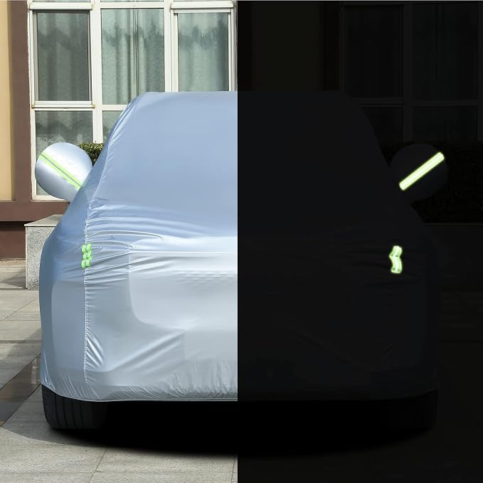 Tecoom Light Shell Waterproof UV-Proof Windproof Car Cover Classic Zipper Design - Image 6