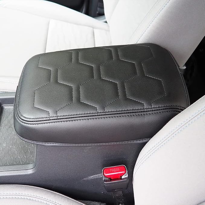 Muslogy for Frontier Center Console Pad Armrest Box Cover Vegan Leather Soft - Image 6