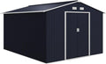 Outsunny 11' x 9' Outdoor Storage Shed, Garden Tool Metal Shed by Outsunny