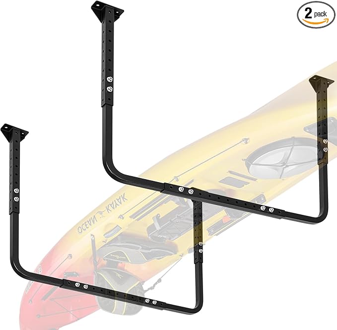 Adjustable Garage Ceiling Storage Racks, Garage Overhead Storage Bracket by Colinktool