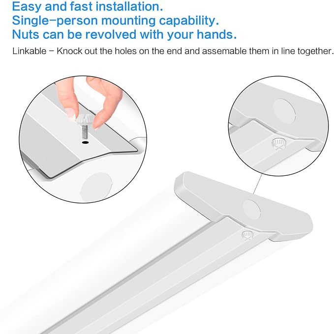 ANTLUX 8FT LED Shop Light, Ultra Slim LED Wraparound 110W, Commercial 8 Foot - Image 3