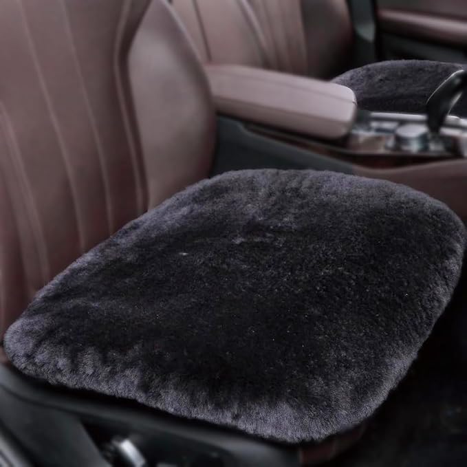 20inchs Fluffy Genuine Australia Warm Sheepskin Car Seat Cover by OGLAND
