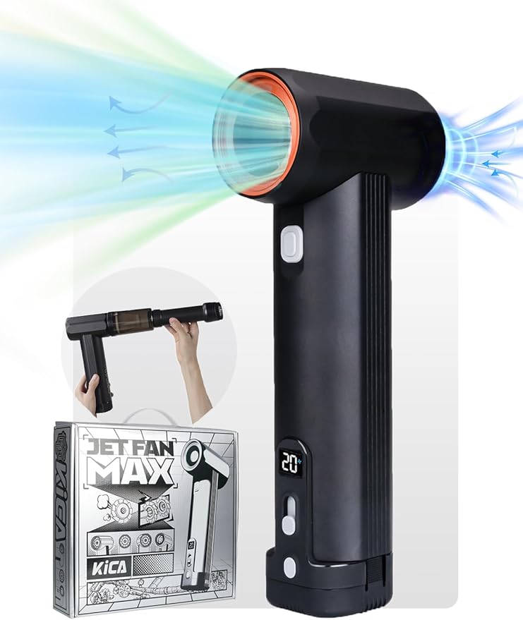 Jet Fan MAX - KiCA Jetfan Car Air Blower and Vacuum Turbo Fan, Electric by KiCA