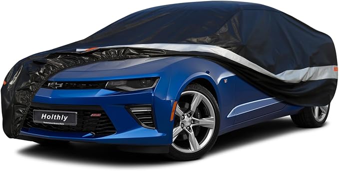 10 Layers Car Cover Custom Fit for Chevy Camaro, Waterproof All Weather for by Holthly