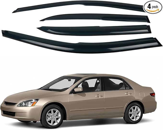 4PCS Rain Guards Window Visors Fit by CHYKORLA