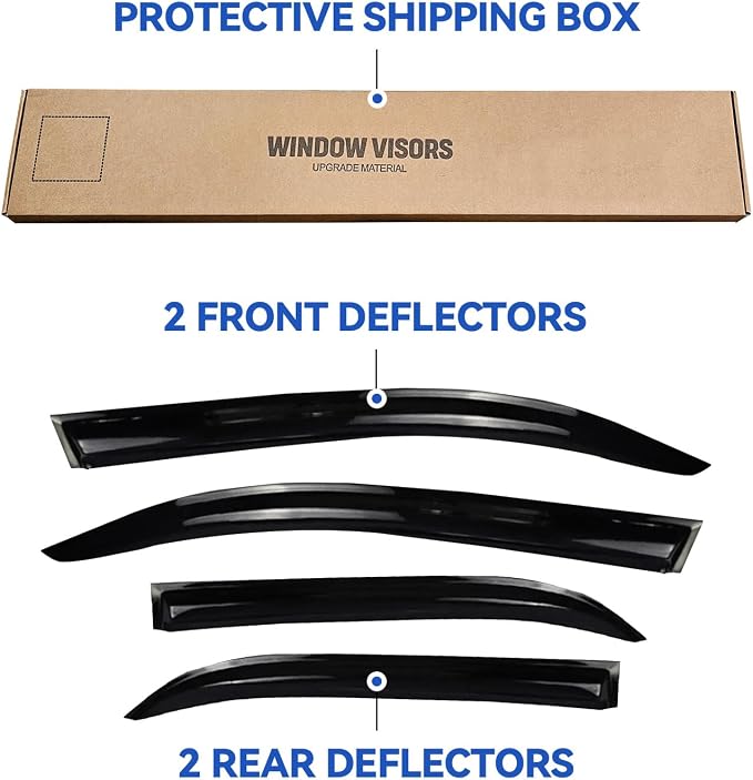 Window Visors Rain Guards Shield - Image 4