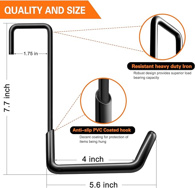Rafter Hanger Large S Garage Hooks Bike Storage System Holder Organizer - Image 2