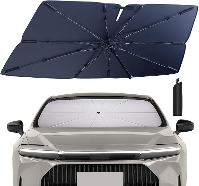 Windshield Sun Shade Umbrella for 2023-2025 Toyota Crown Accessories: Custom by HIMUMOY