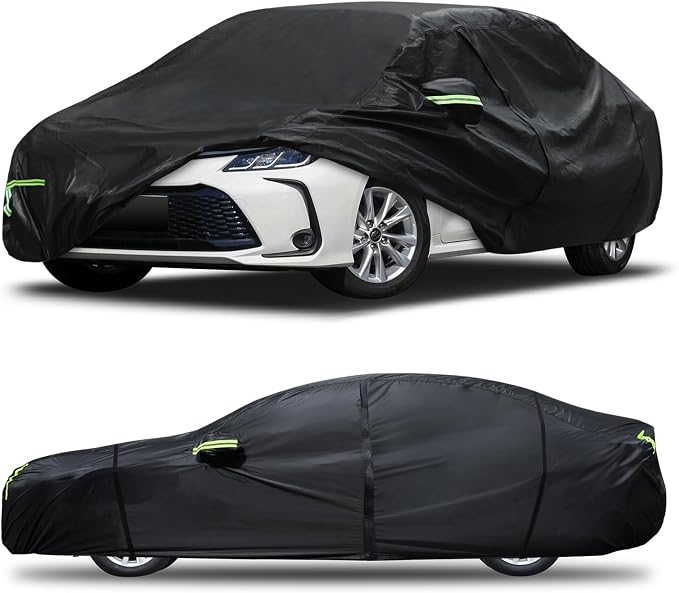 Car Cover Custom Fit for Toyota Corolla 2000-2025, Honda Civic 1991-2025 by Qualencey
