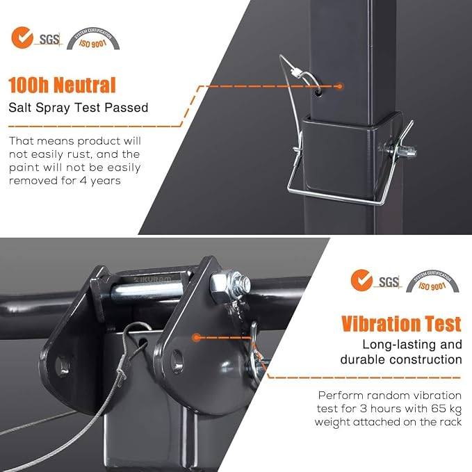 2 Bike Rack Bicycle Carrier Racks Hitch Mount Double Foldable Rack - Image 7