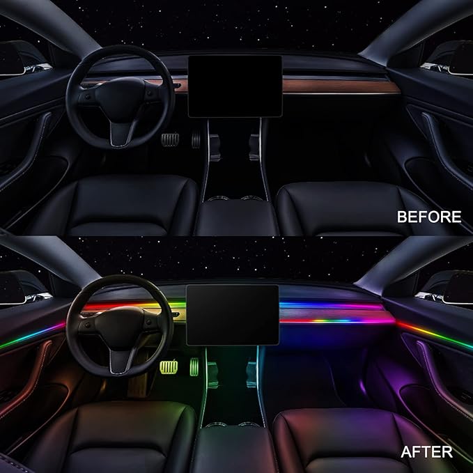 Dreamcolor Acrylic Interior Car LED Strip Light 55.1-inch, which fit - Image 5