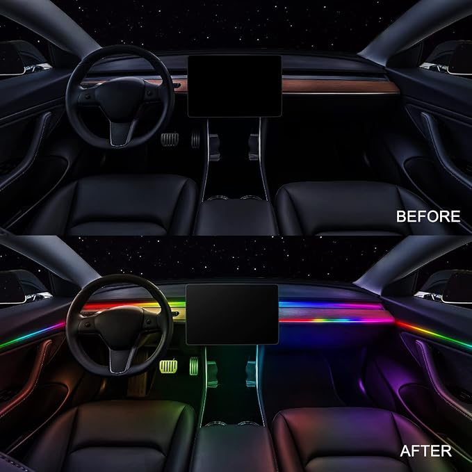 Dreamcolor Acrylic Interior Car LED Strip Light 29.5-inch, which fit - Image 4
