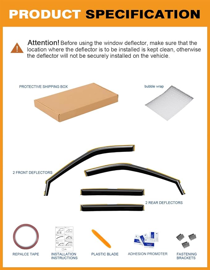 in-Channel Window Rain Guards Fit - Image 9