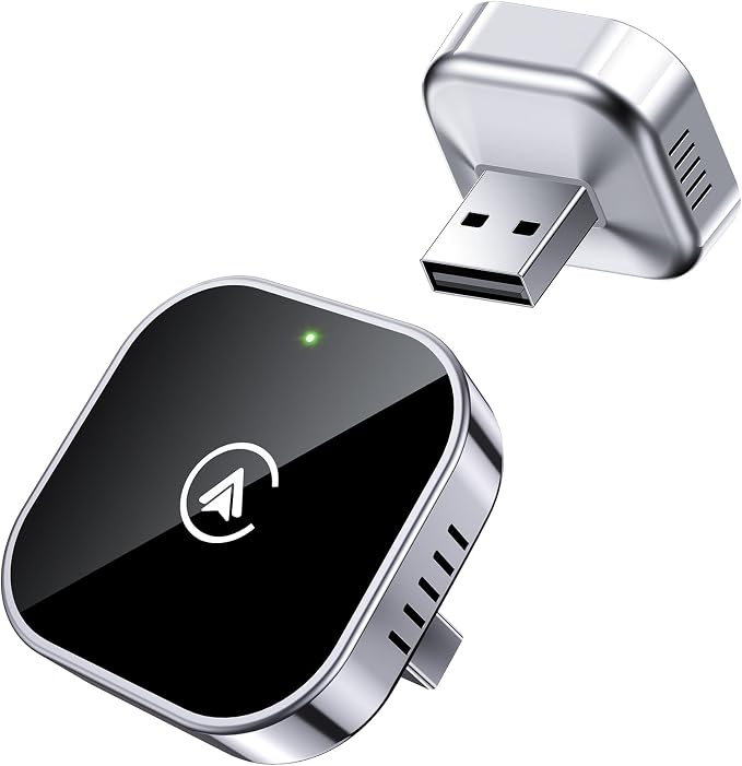 Teeran 2 in 1 Wireless CarPlay and Android Auto Adapter, Easy Setup Plug and by HOMEPAGE