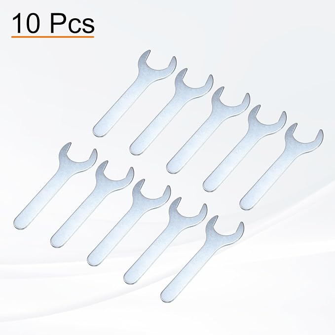 HARFINGTON 10pcs Small Wrench Open End Wrench 28x135x2.8mm Metric U-Shaped - Image 3