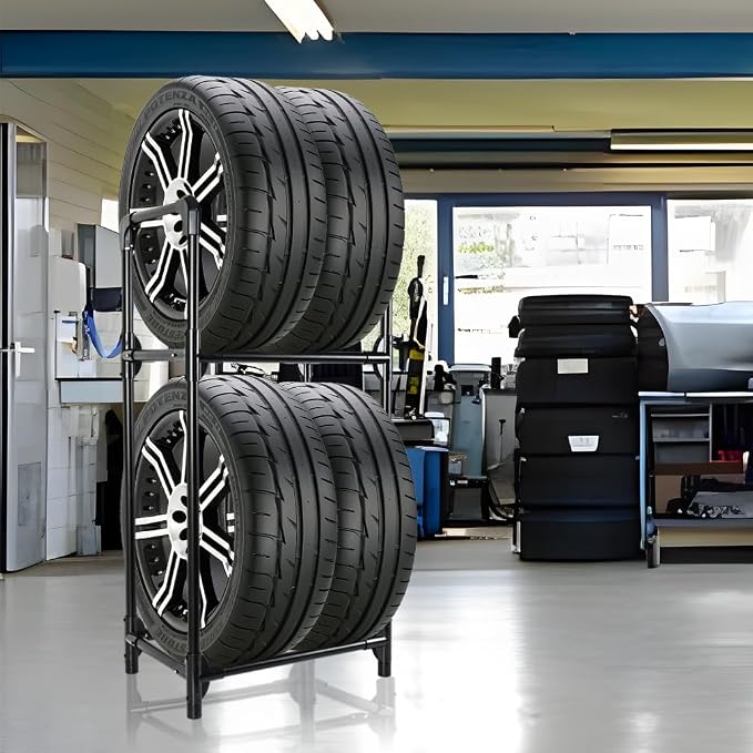Hershii Tire Storage Rack Standing Garage Storage Shelf Organizer - Image 6
