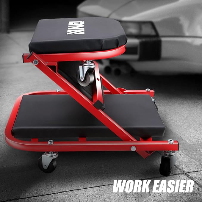 ‎DNA MOTORING TOOLS-00186 40 Inches 2 IN 1 Rolling Folding Car Creeper/Seat - Image 4