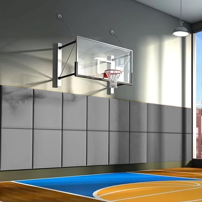 PROGOAL 60"/72" High Gym Wall Padding 2"/4" Thick Foam Basketball Court Wall by PROGOAL