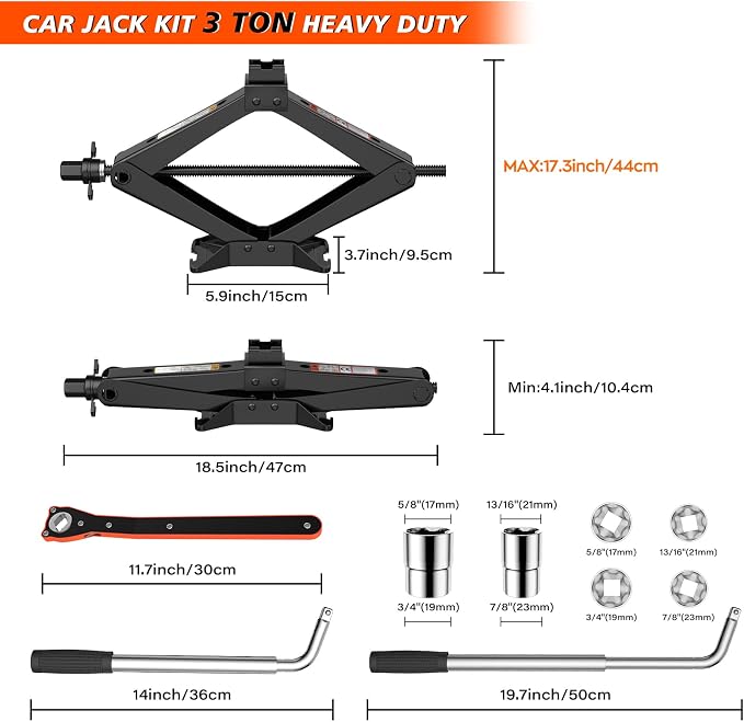IMAYCC Scissor Jack for Car/SUV/MPV - Image 2