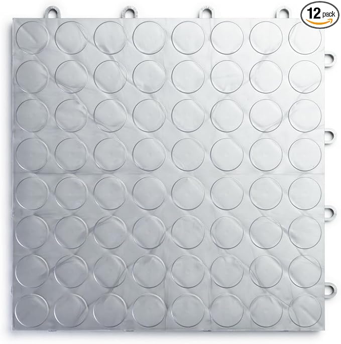 Big Floors RaceDeck CircleTrac, Interlocking Non-Slip Garage Flooring Tile by BigFloors