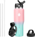 SENDESTAR 40oz Stainless Steel Water Bottle, Double Wall Vacuum Insulated Bottle by Sendestar