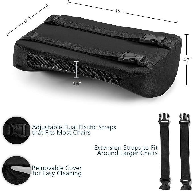 ComfiLife Lumbar Support Back Pillow Office Chair and Car Seat Cushion - Image 4