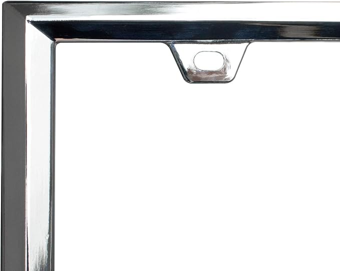 3D Chrome License Plate Frames, Pure Zinc Alloy Metal - Image 3