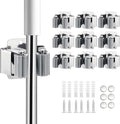 9PCS Broom and Mop Holder, Heavy Duty Garden Tool Organizer Rack Rake and by JAMEND+CLXP