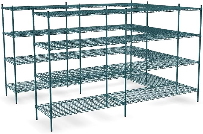 NSF 7' x 9' Walk-in 4-Tier Shelving Unit Kit by Zedfire