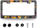 Halloween Pumpkin Cat License Plate Frame Bat Spider License Plate Holder Funny by BRAGHRTED